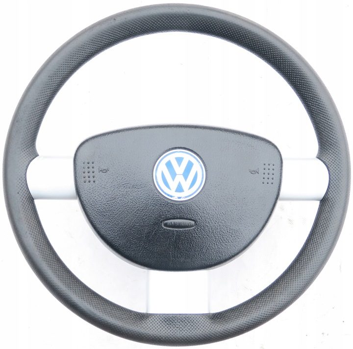 ЧЕРНЫЙ РУЛЬ TWORZYWO AIRBAG СИНИЙ ЭМБЛЕМА VW NEW BEETLE 1C 98-, фото 1