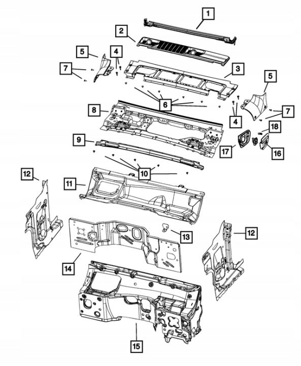 Болт верхний жабо Jeep Wrangler JL 18+ Gladiator JT 20+ 06512441AA, фото 4