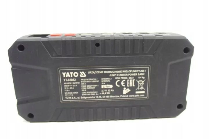 Устройство пусковое Yato TY-83082 12000 мач 12 в 500 а, фото 3
