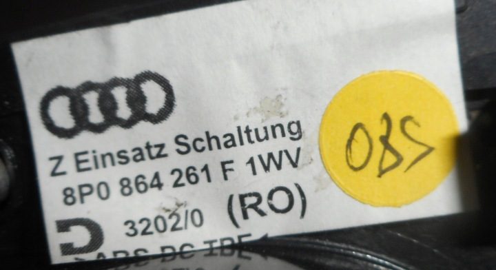 Audi A3 8P ручка чехол переключения передач, фото 7