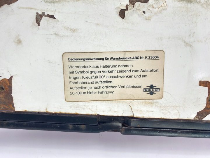 ЗНАК АВАРИЙНОЙ ОСТАНОВКИ MERCEDES W124 W126 W201 W123 129 K 23604, фото 3