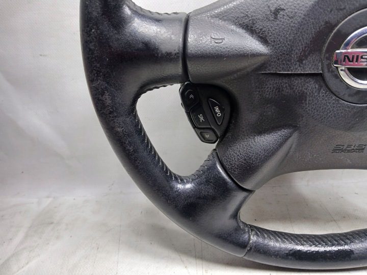РУЛЬ КОЖАНЫЙ МУЛЬТИФУНКЦИОНАЛЬНЫЙ AIRBAG NISSAN ALMERA TINO, фото 3