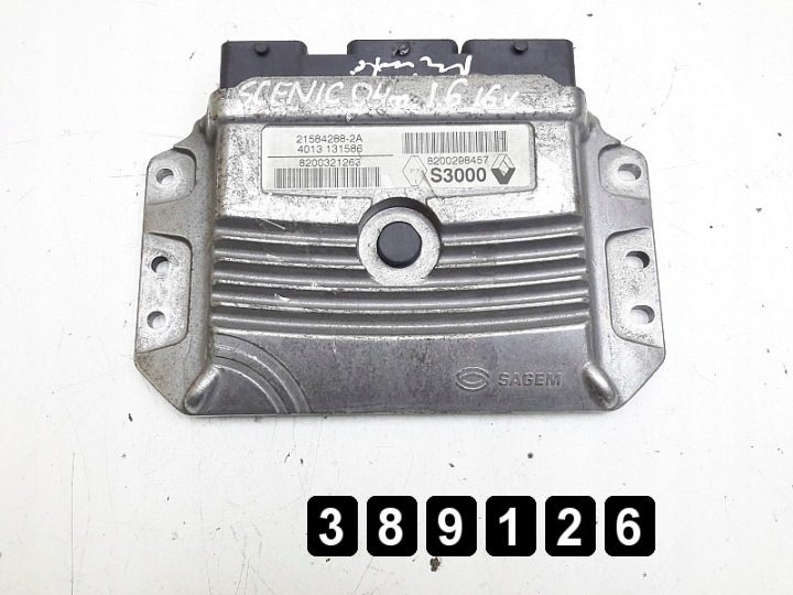2004 Renault Scenic ЭБУ 1600PETROL 16V 8200321263 8200298457 215842882A, фото 1