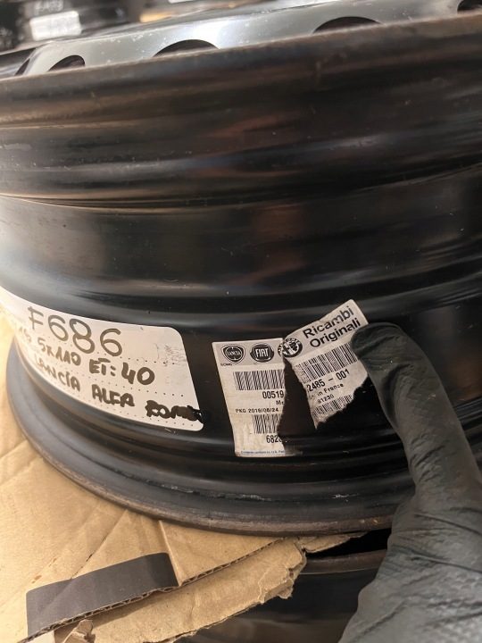 Штампованный диск Fiat OE 0052090714 6.5" x 16" 5x110 ET 40, фото 7