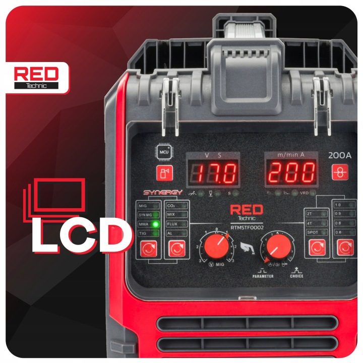 Полуавтомат сварочный MIG/MAG, MMA, TIG красный Technic 30-250 A 230 в, фото 6