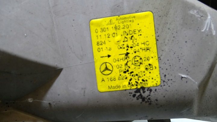 ФАРА ПЕРЕДНЯЯ ЛЕВАЯ MERCEDES A W168 РЕСТАЙЛИНГ ЕВРОПА ОРИГИНАЛ, фото 2