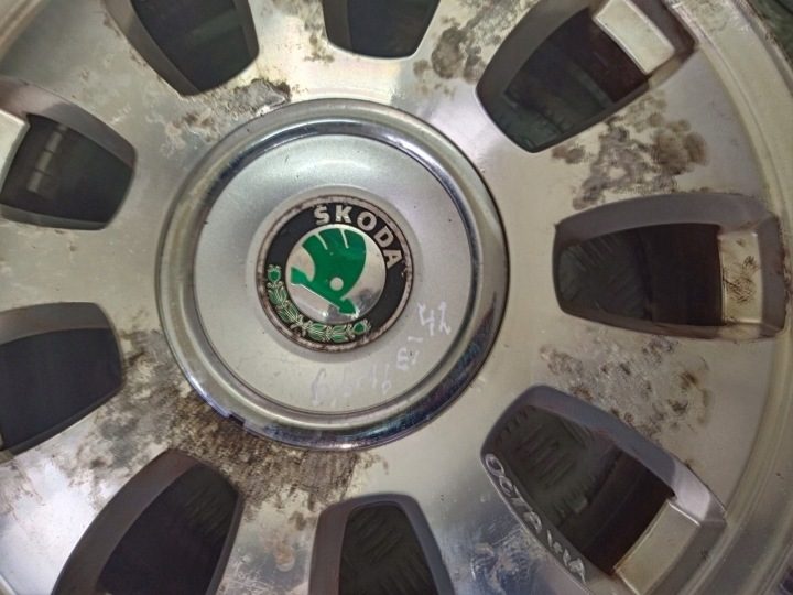 4× Литой диск Skoda OE 6.5" x 16" 5x100, фото 5