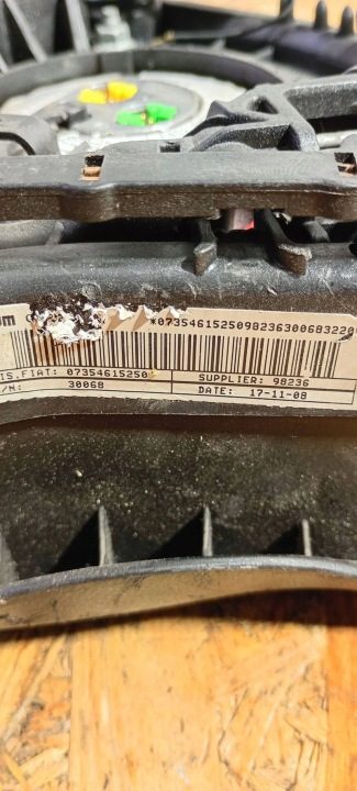 ПОДУШКА БЕЗОПАСНОСТИ ВОЗДУШНАЯ ВОДИТЕЛЯ 07354615250 FIAT BRAVO 07-11, фото 3