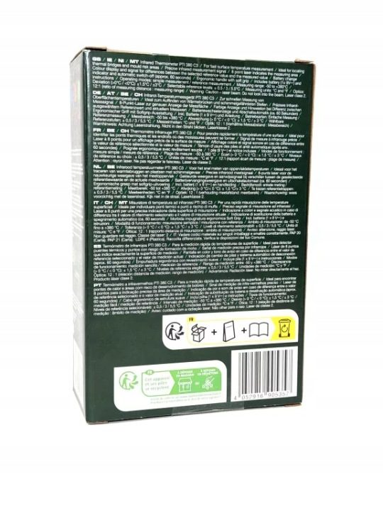 Термометр Pirometr Bezdotykowy на ИК-излучение PARKSIDE PTI380 C3 -50 +380°C, фото 2