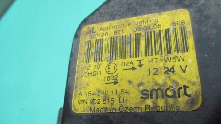 SMART FORFOUR 06 г. АНГЛИЯ фара левая передняя 0301207621 A4545401154, фото 6