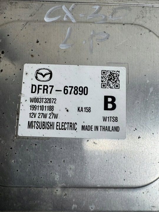 БЛОК РОЗЖИГА ФАРЫ LED MAZDA CX30 CX-30 2019-2025 DFR7-67890, фото 3