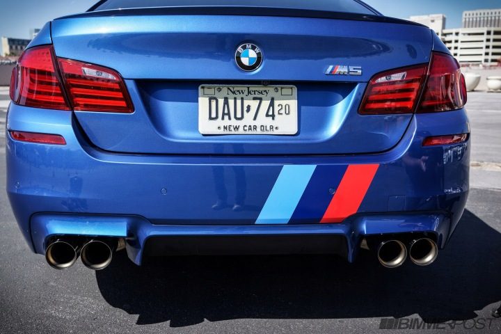 BMW M5 F10 Насадки глушителя Akrapovic Tytan Performance, фото 10