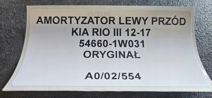 АМОРТИЗАТОР ЛЕВЫЙ ПЕРЕДНИЙ KIA RIO III 12-17, фото 5