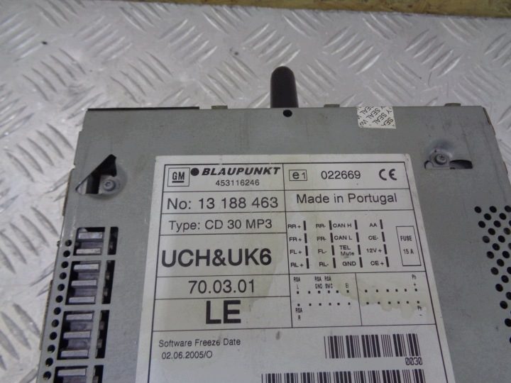 Магнитола штатная CD30 MP3 13188463 Opel Zafira B 2005-, фото 4