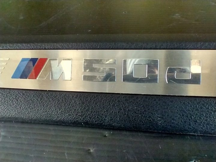 BMW F15 X5M50d накладка порога M50d левая передняя 7284557, фото 4
