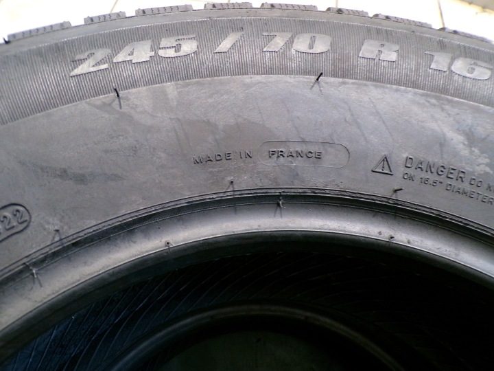 2× Шина зимняя Michelin LATITUDE ALPIN 245/70R16 107 т сцепление на снегу (3PMSF), фото 5