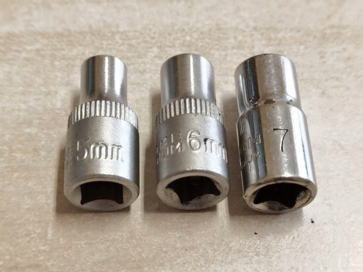 Набор головок 1/4" 6-kątnych FORCH 5,6,7 мм, фото 2