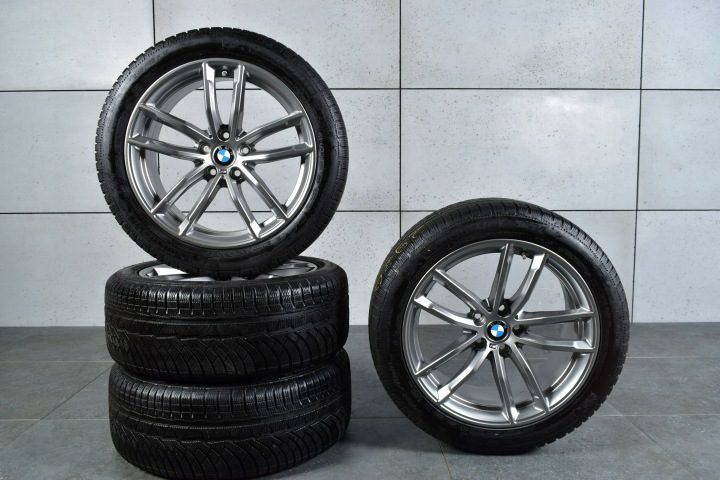 BMW 5 G30 G31 КОЛЕСА ДИСКИ ШИНЫ ЗИМНИЕ ЗИМА 18" MICHELIN M-ПАКЕТ СЕРАЯ, фото 1