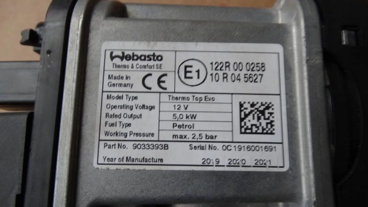 Webasto 5QF815005Q VW Audi Skoda Seat Бензин, фото 7