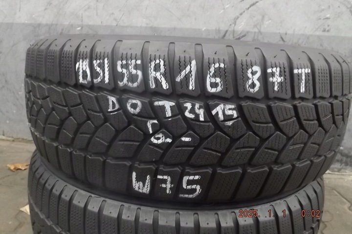 2× Шина зимняя Firestone Winterhawk 3 195/55R16 87 т сцепление на снегу (3PMSF), фото 7