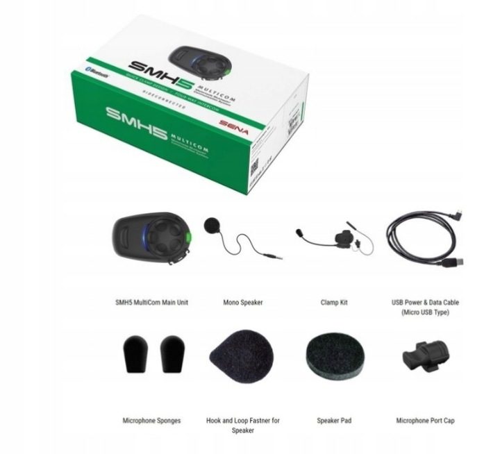 SENA Интерком Мотоциклетный SMH5 Multicom Bluetooth 3.0 для 700m с Mikrofonem, фото 3