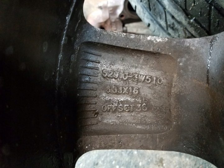 4× Литой диск Kia OE 6.5" x 16" 5x114.3 ET 36, фото 10