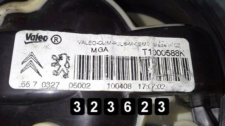 2008 Peugeot 306 Вентилятор моторчика вентилятора печки T1000588K, фото 4