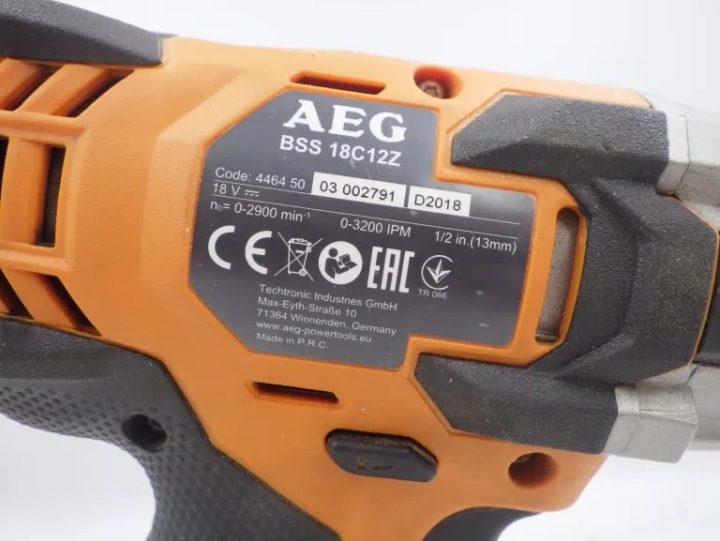 Zakrętak ударный AEG BSS18C12Z-0 18 В, фото 4