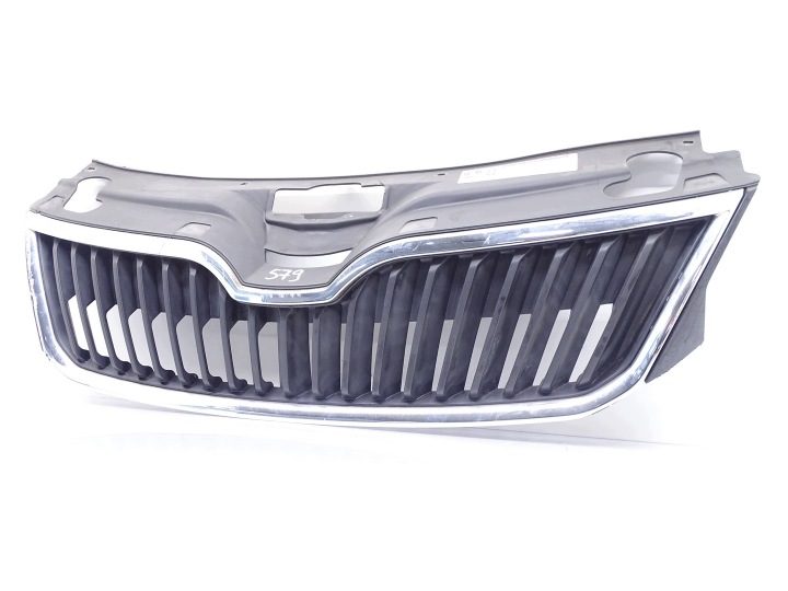 РЕШЕТКА РАДИАТОРА ХРОМ SKODA RAPID I 5J 5JA853668, фото 4