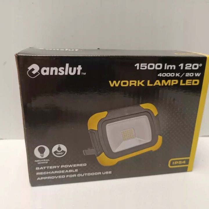 Фара рабочего света LED аккумуляторная 1500 lm 20 Вт IP54, фото 1