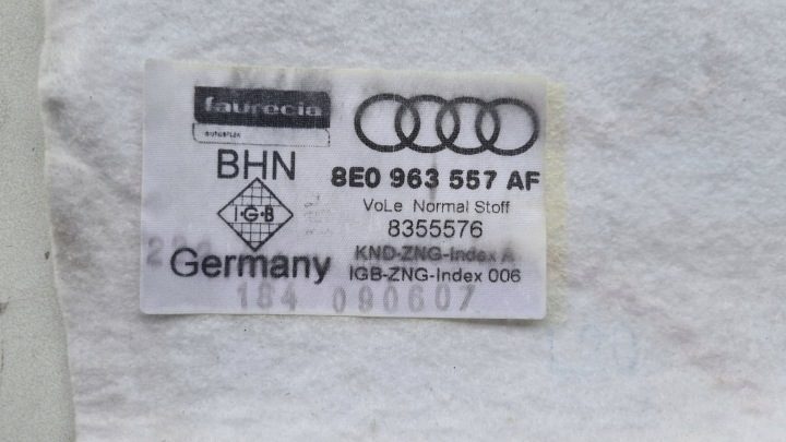 Audi A4 B7 Нагревательный элемент сиденья передний 8E0557AF, фото 2