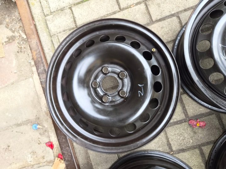 4× Штампованный диск Volkswagen OE 2Q0601027AG/AH 5.5" x 15" 5x100 ET 40, фото 4