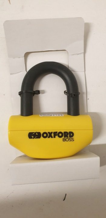 Блокиратор диска тормозного Oxford Boss 16 мм желтый OF46, фото 3