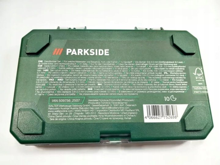 Комплект PARKSIDE прецизионных сверл ручных с wiertarką ręczną, фото 3