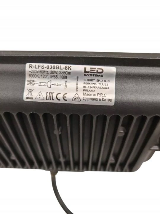 ПРОЖЕКТОР LED LEDSYSTEMS LFX 20W 4000K 900LM IP65 ЧЕРНЫЙ, фото 2