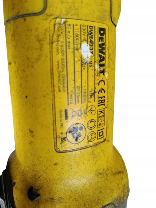 Угловая шлифмашина DeWalt DWE4257-QS 125 мм сетевая регулировка оборотов 1500W, фото 2