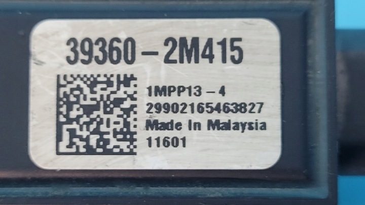 HYUNDAI i30 III 22 г. ДАТЧИК ДАВЛЕНИЯ ВЫХЛОПНЫХ ГАЗОВ 39360-2M415, фото 13