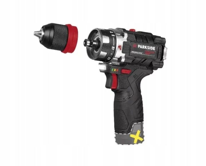 Дрель-шуруповерт аккумуляторный Parkside 12V 45 Н·м без аккумулятора, фото 1