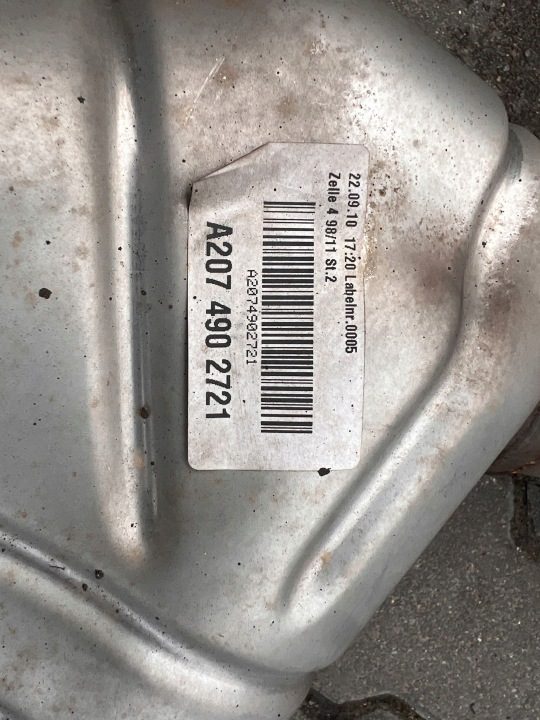 В СБОРЕ ВЫХЛОП Mercedes-Benz E550 5.5 V8 W207 A2074902721, фото 3