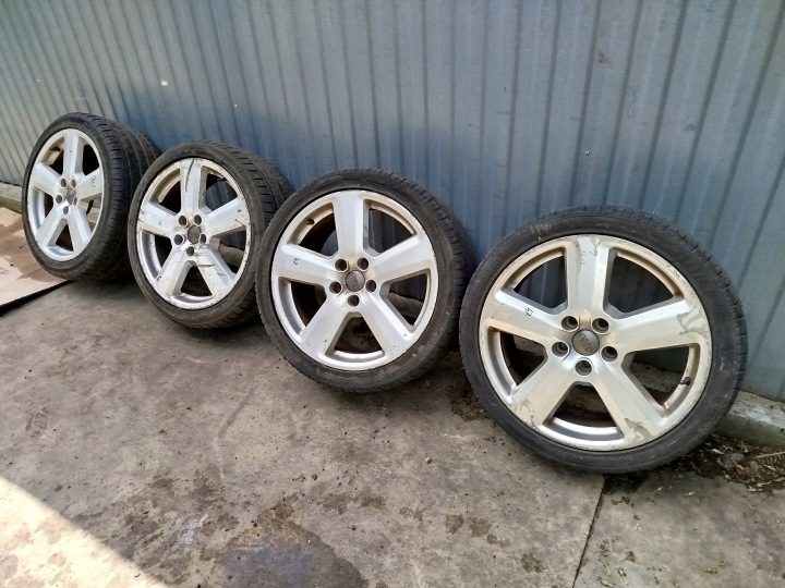 4× Литой диск Audi OE A3 A4 A5 8W A6 A7 A8 Q3 Q5 Q7 8.0" x 18" 5x112 ET 43, фото 1