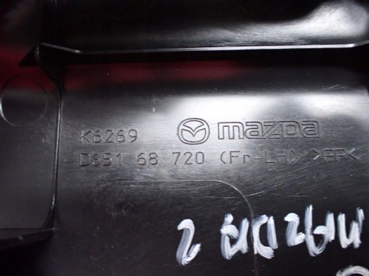 Накладка порога левая передняя D65168720 MAZDA2 2 DE 10 г., фото 3