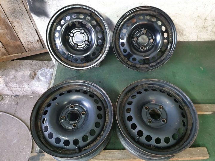 4× Штампованный диск Opel OE 5.0" x 14" 4x100 ET 38, фото 1