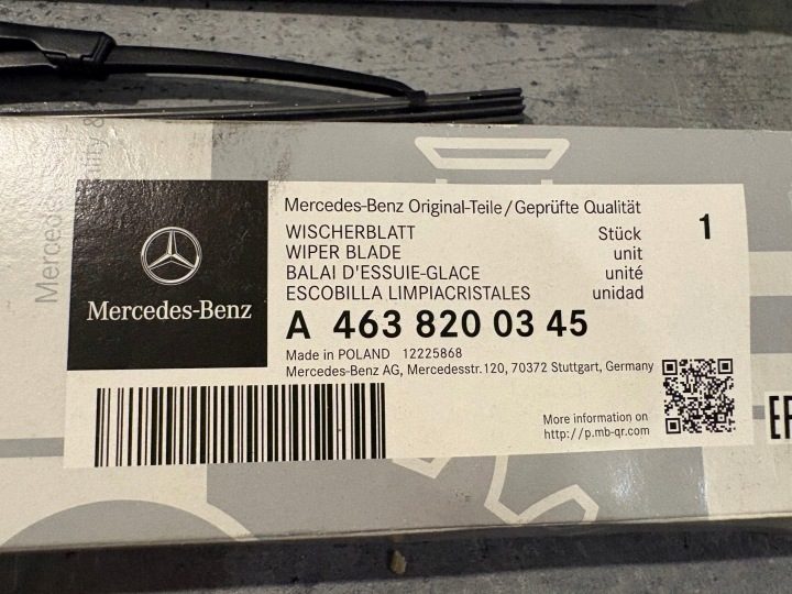 MERCEDES G-КЛАСС GELENDA W461 W463 ДВОРНИКИ ОРИГИНАЛ A4638200345, фото 2