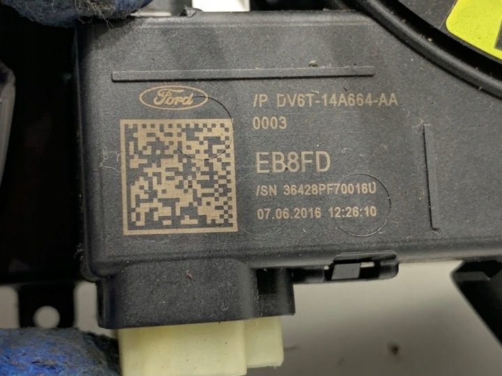 ШЛЕЙФ AIRBAG FORD TRANSIT CONNECT DV6T-14A664-AA Микроавтобус, фото 4