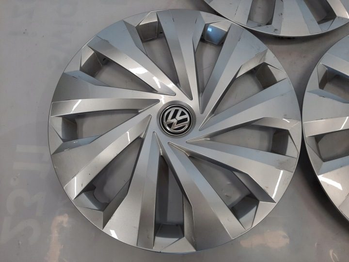 4× Колпак Volkswagen OE Оригинальный 15" серебристый, фото 6