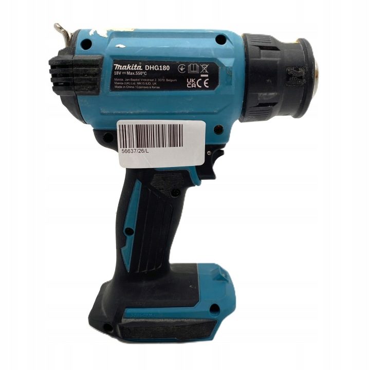 Makita DHG180Z Аккумуляторный термофен 18V, 550°C, 220l/min, комплект 4 форсунок, фото 2
