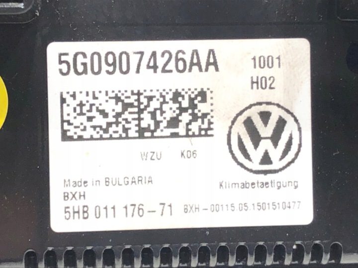 Панель управления обдува VW Golf VII 5G0907426AA универсал, фото 4