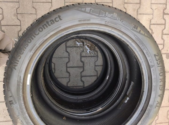 Шина всесезонная Continental AllSeasonContact 235/50R19 103 В сцепление на снегу (3PMSF), защита диска, усилитель (XL), фото 2