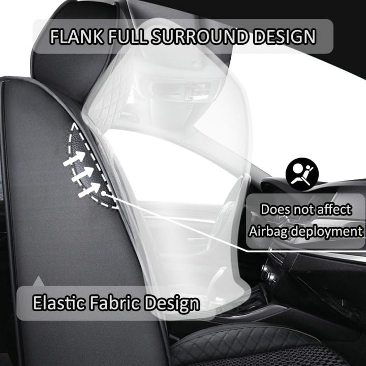 C178 Чехлы на сиденья автомобильные WANGIRL Ice Silk передние черные, фото 5