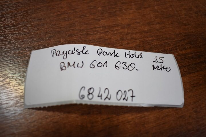 ПАНЕЛЬ КНОПКА PARKING HOLD BMW G01 G30 1, фото 3